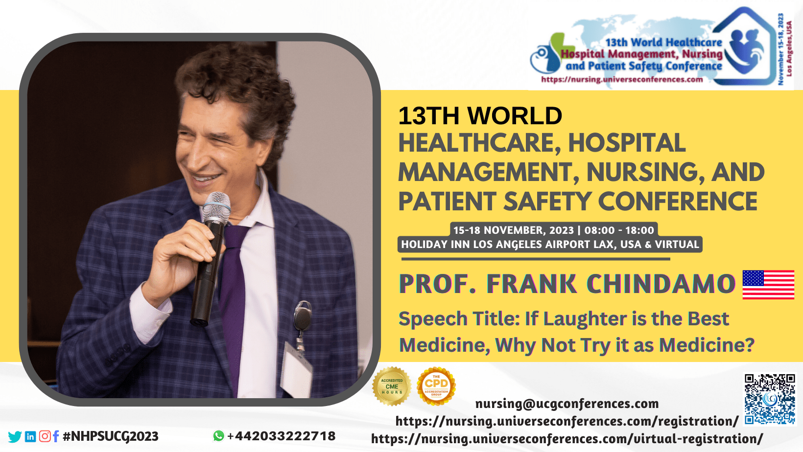 Prof. Frank Chindamo_13th World Healthcare, Hospital Management, Nursing, and Patient Safety Conference-min