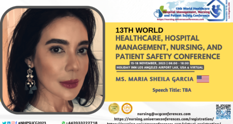 Ms Maria Sheila_13th World Healthcare, Hospital Management, Nursing, and Patient Safety Conference