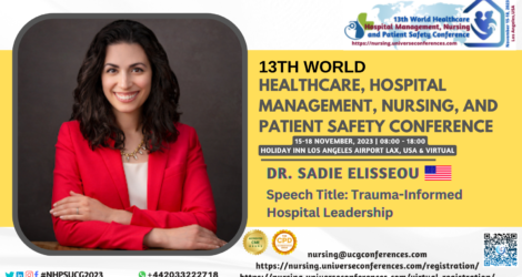 Dr. Sadie Elisseou_13th World Healthcare, Hospital Management, Nursing, and Patient Safety Conference