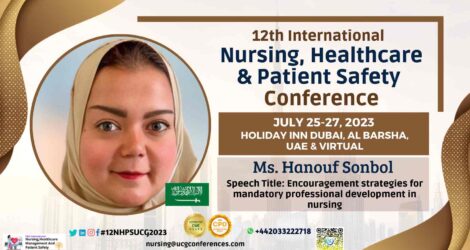 Ms. Hanouf Sonbol_12th International Nursing, Healthcare & Patient Safety Conference